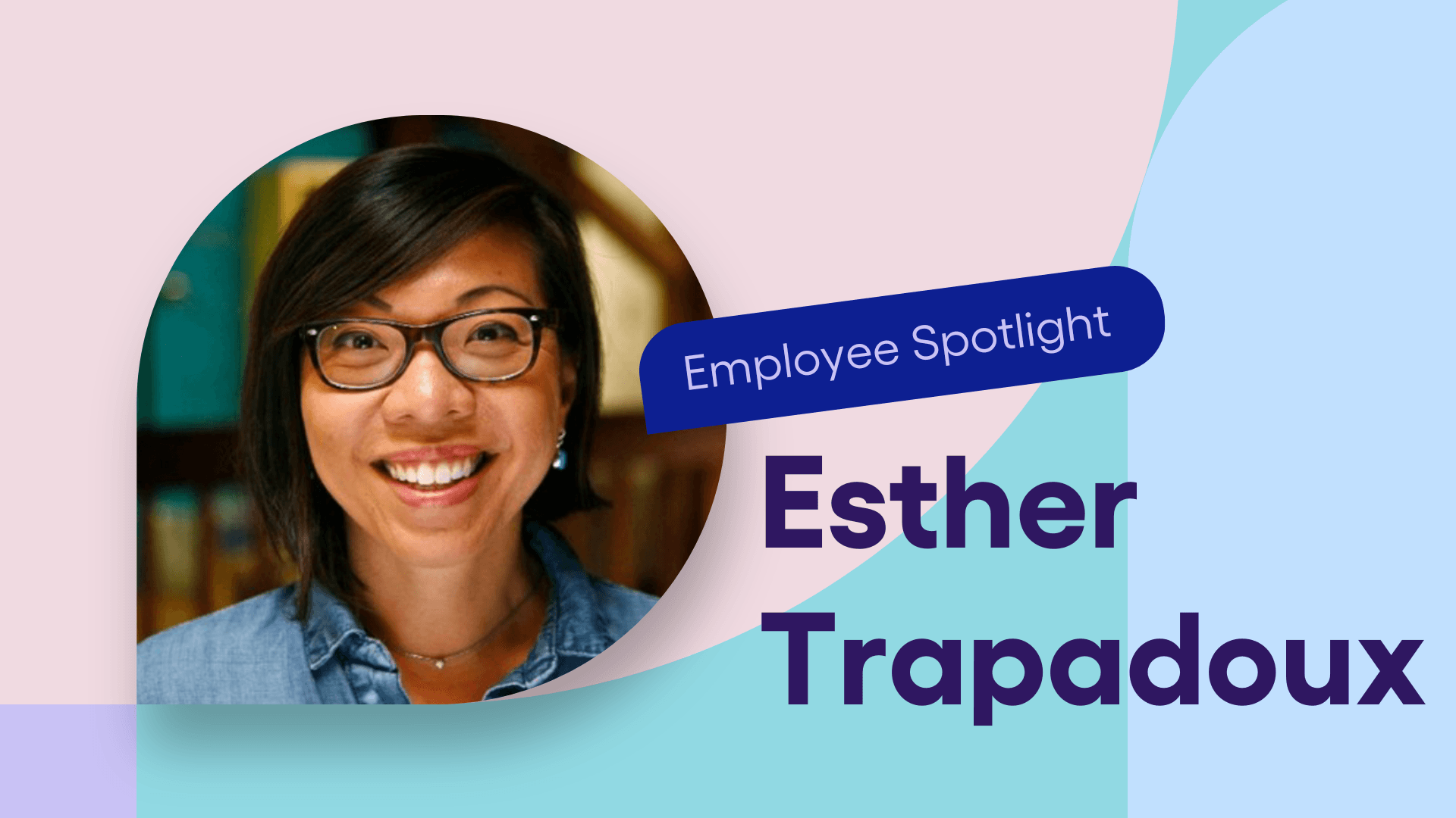 Award winner Esther Trapadoux smiles