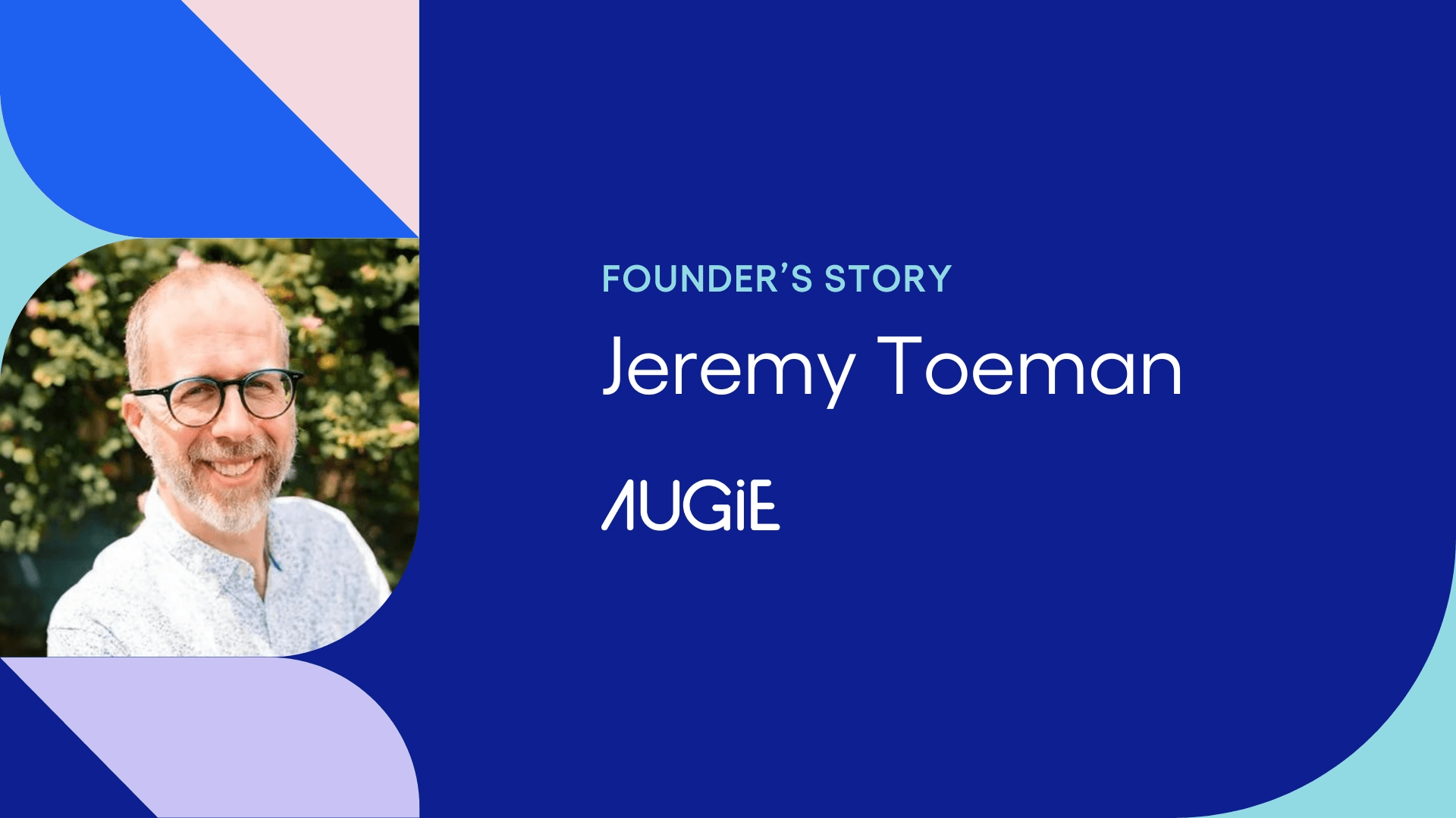 Augie Founder Jeremy Toeman smiles with plant life in the background