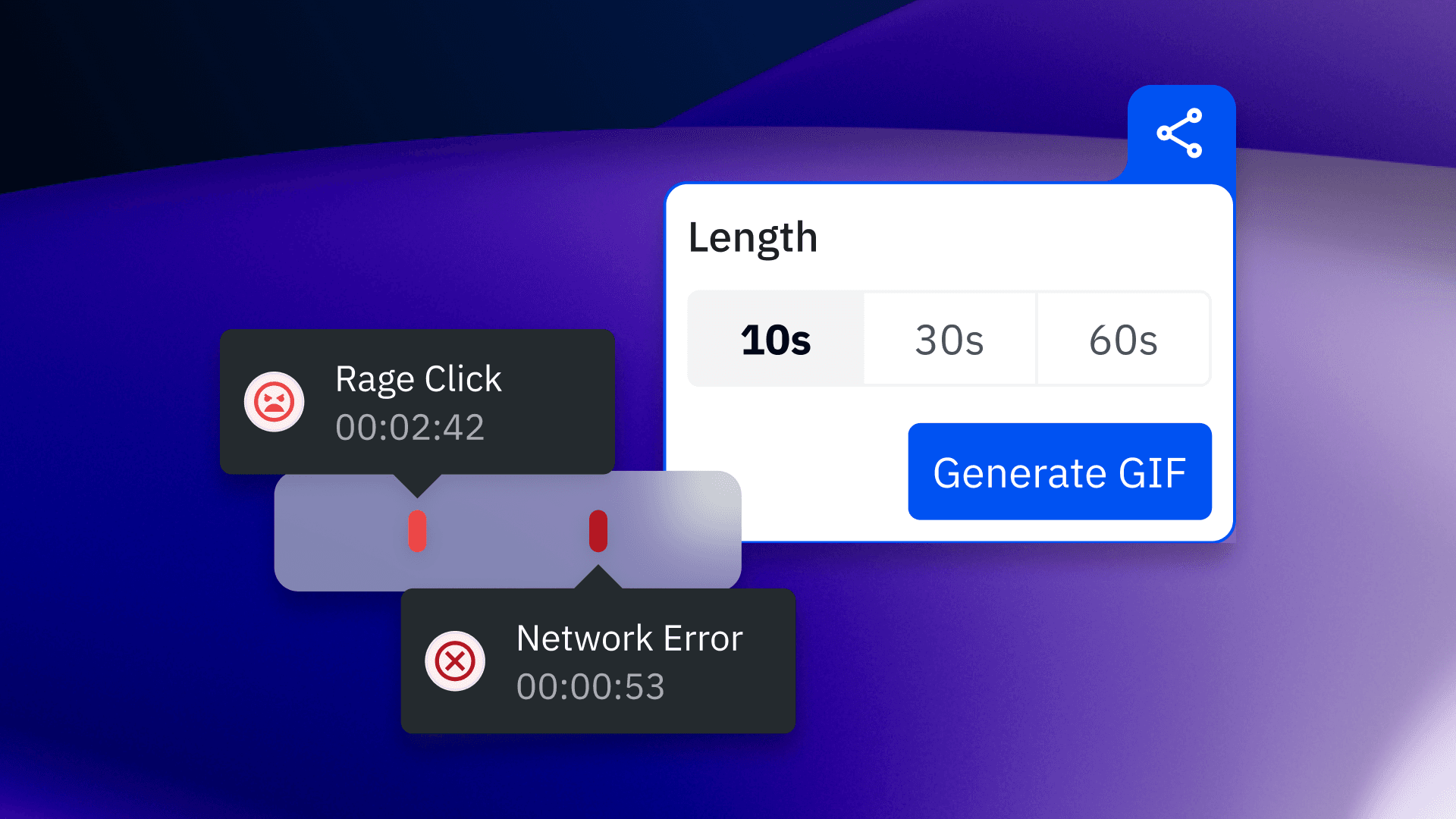 Rage clicks, errors, and gifs are among the new features in Amplitude Session Replay