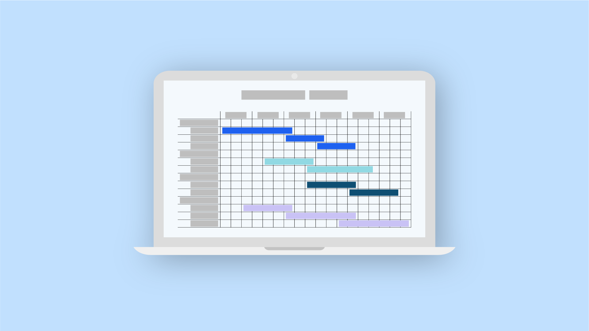A chart with a product roadmap