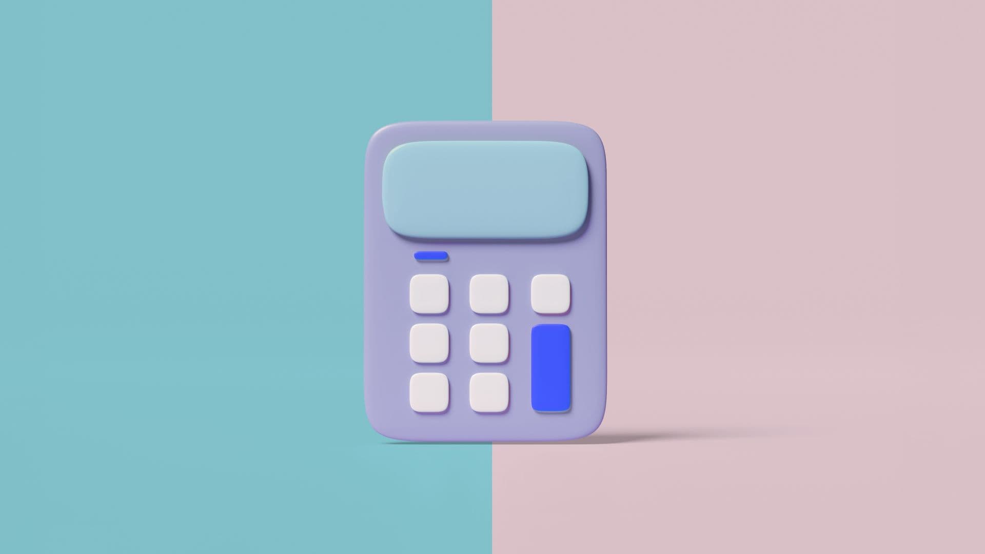 A colorful calculator